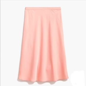 NWT J. Crew Satin-back Crepe A-Line Midi Skirt